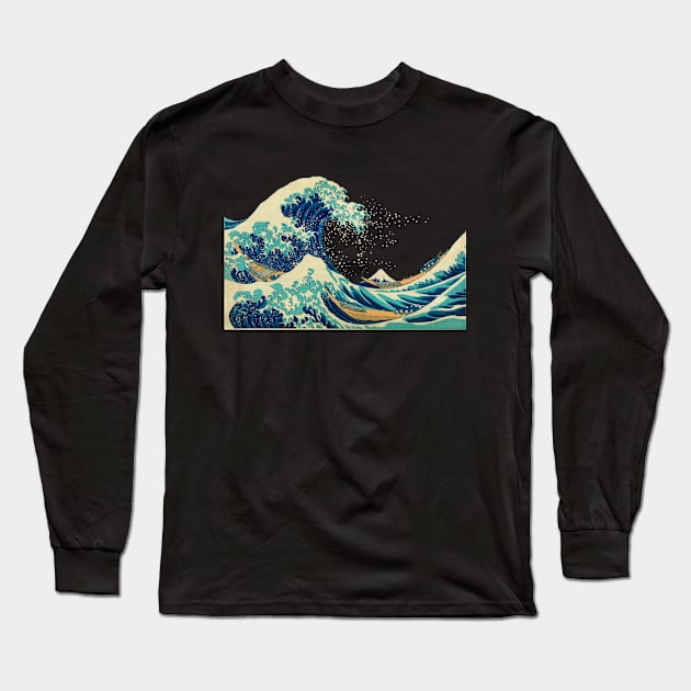 Great Wave off Kanagawa Long Sleeve T-Shirt by ArtOfSilentium